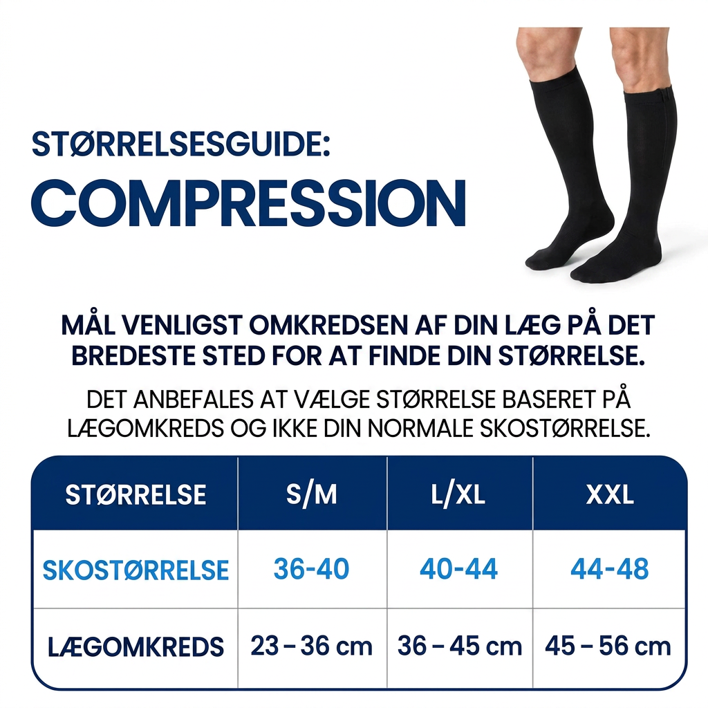 Alivna Kompressionsstrømper med lynlås